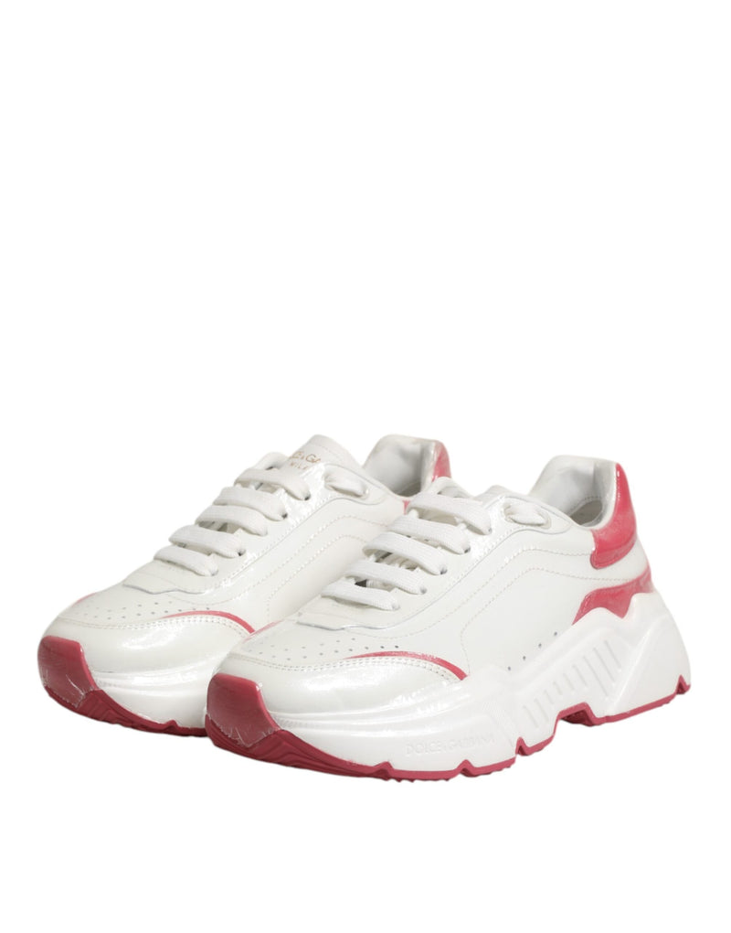 White Pink Daymaster Low Top Sneakers Shoes Dolce & Gabbana