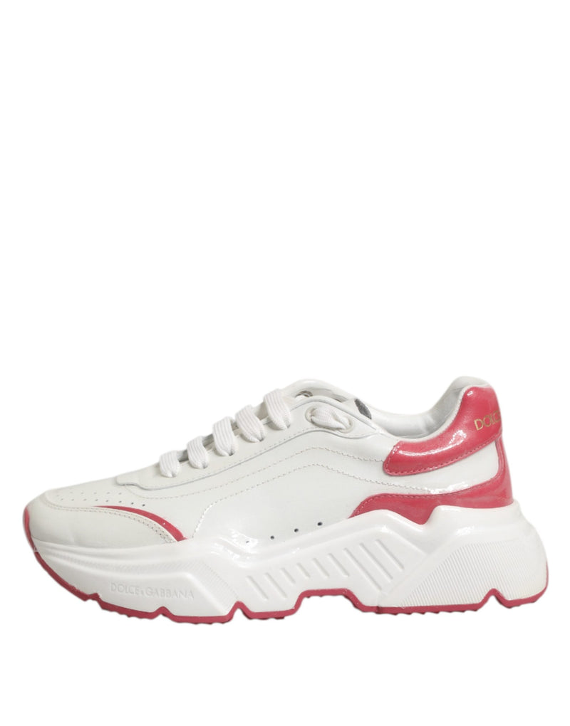 White Pink Daymaster Low Top Sneakers Shoes Dolce & Gabbana