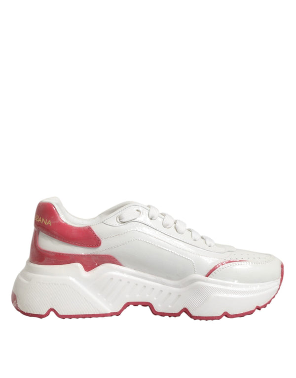 White Pink Daymaster Low Top Sneakers Shoes Dolce & Gabbana