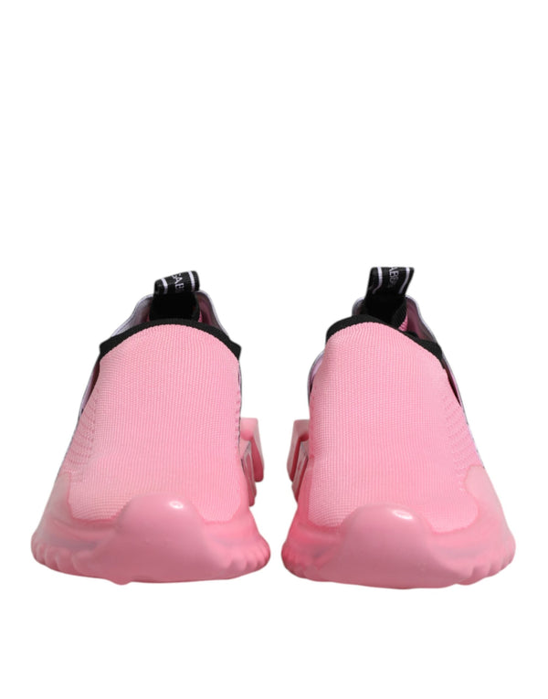 Pink Sorrento Low Top Women Sneakers Shoes Dolce & Gabbana