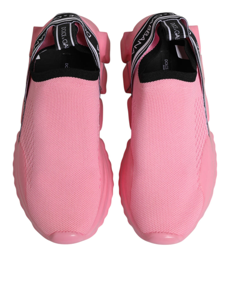 Pink Sorrento Low Top Women Sneakers Shoes Dolce & Gabbana