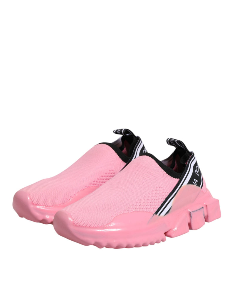 Pink Sorrento Low Top Women Sneakers Shoes Dolce & Gabbana