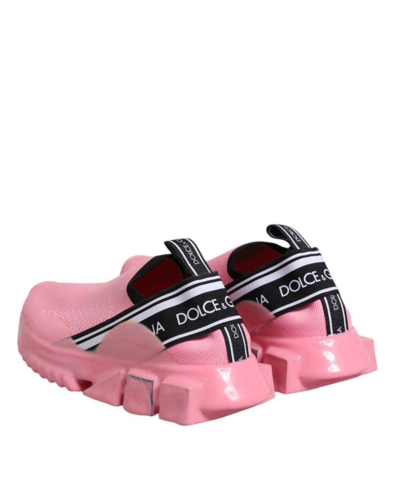 Pink Sorrento Low Top Women Sneakers Shoes Dolce & Gabbana