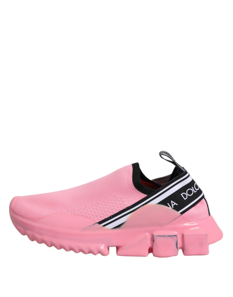 Pink Sorrento Low Top Women Sneakers Shoes Dolce & Gabbana