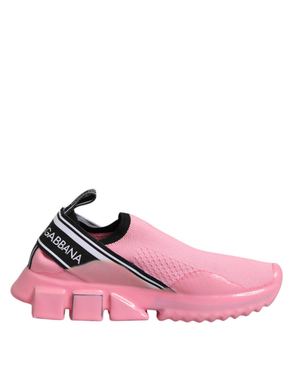 Pink Sorrento Low Top Women Sneakers Shoes Dolce & Gabbana