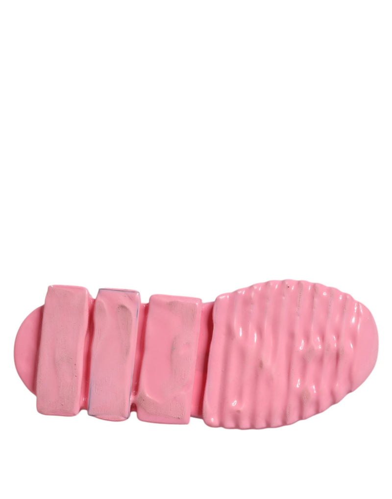 Pink Sorrento Low Top Women Sneakers Shoes Dolce & Gabbana