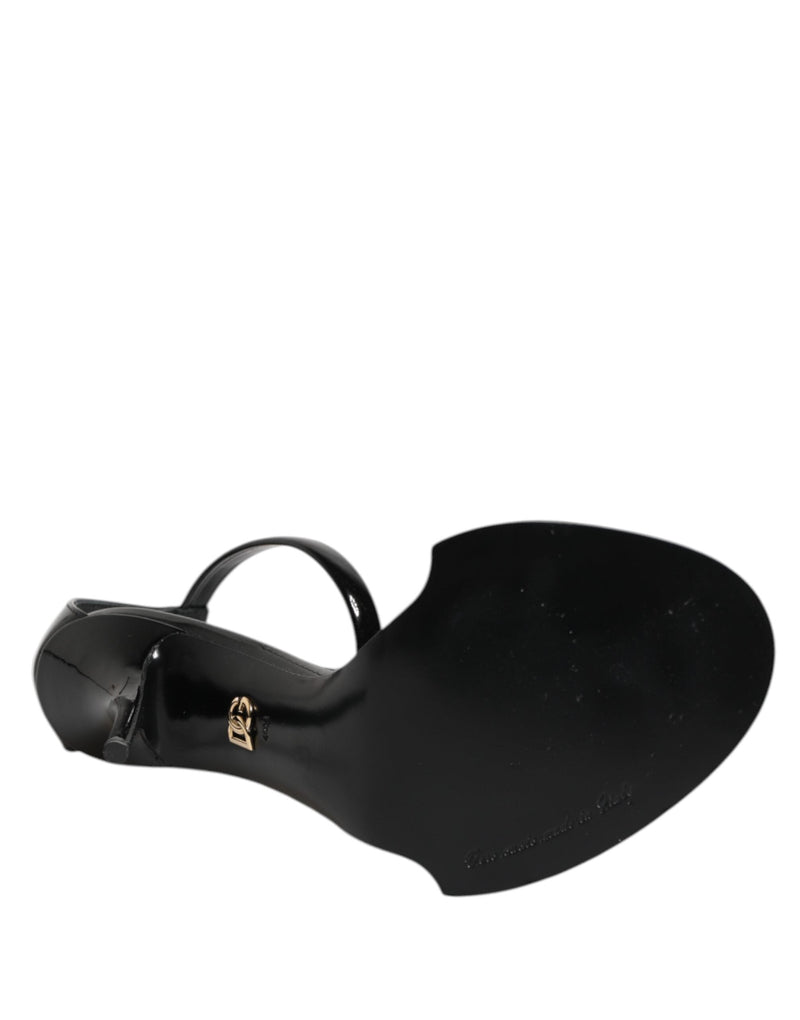 Black KEIRA Pearl Embellished Sandals Shoes Dolce & Gabbana