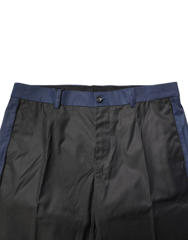 Gray Blue Cotton 3/4 Chinos Crop Trouser Pants Dolce & Gabbana