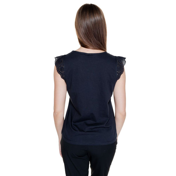 Black Recycled Cotton T-Shirt Vero Moda
