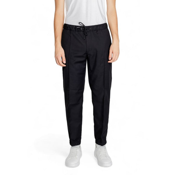 Black Polyester Pant Armani Exchange