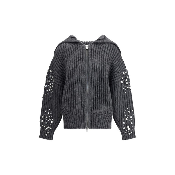 Rhinestones wool Cardigan PINKO