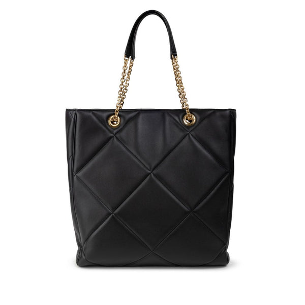 Black Leather Tote Bag Dolce & Gabbana
