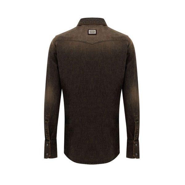 Brown Cotton Denim Dolce & Gabbana