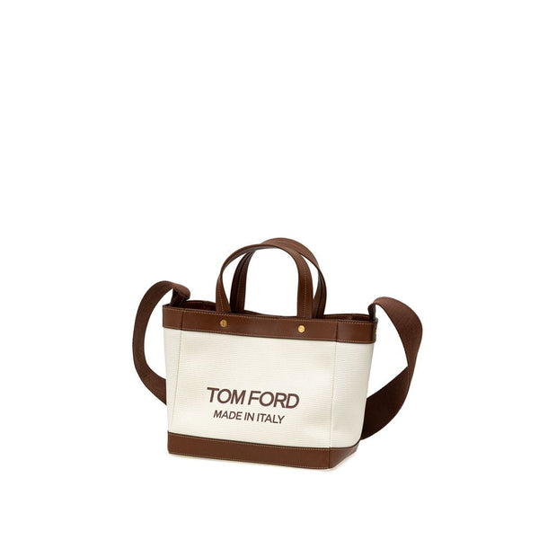 Beige Cotton Tote Bag Tom Ford