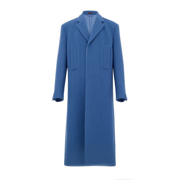Blue Wool Coat Gucci