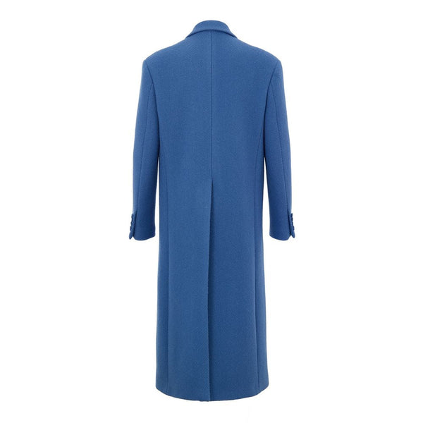 Blue Wool Coat Gucci
