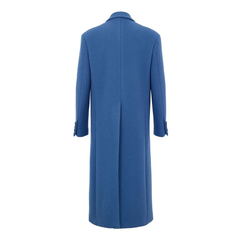 Blue Wool Coat Gucci