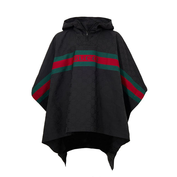 Black Polyester Trench Coat Gucci
