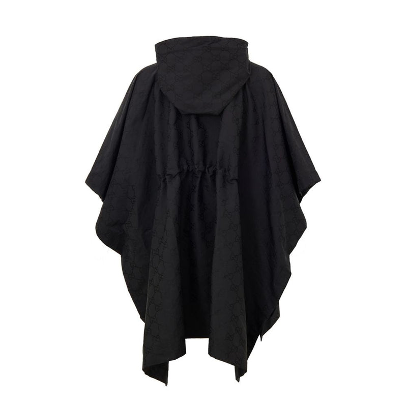 Black Polyester Trench Coat Gucci