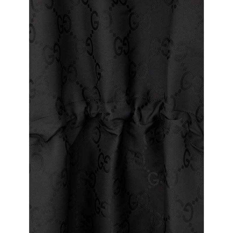 Black Polyester Trench Coat Gucci