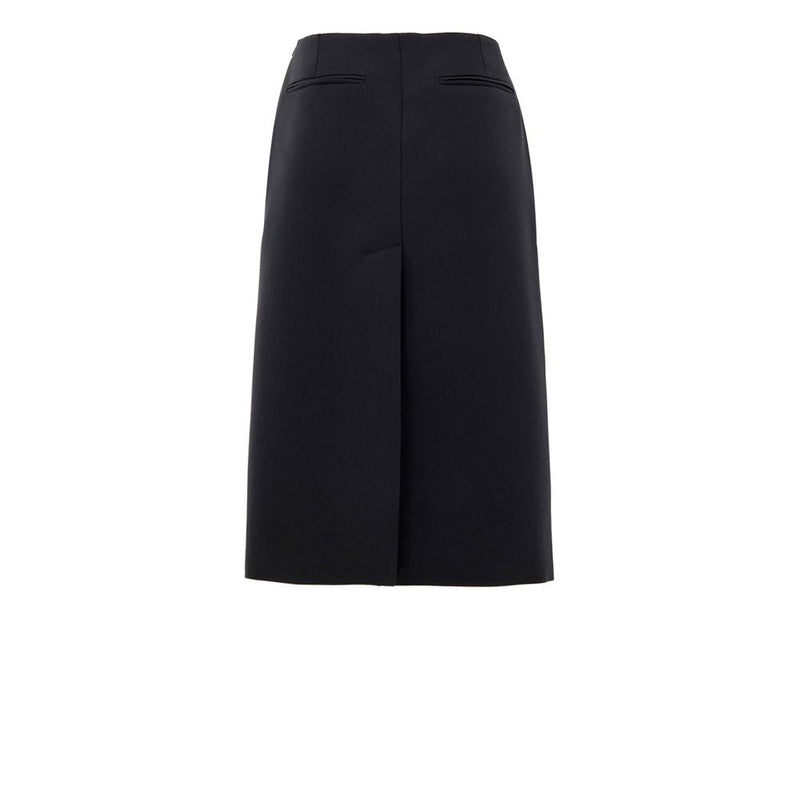 Black Wool Skirt Gucci