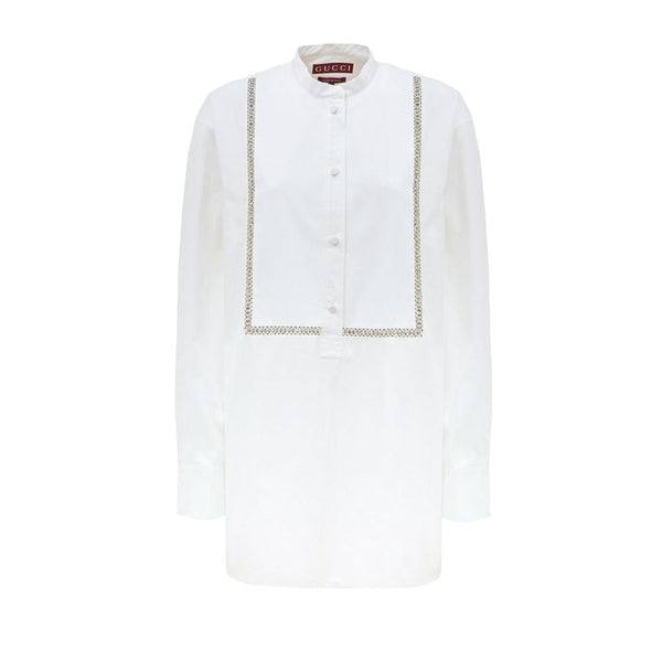 White Cotton Shirt Gucci