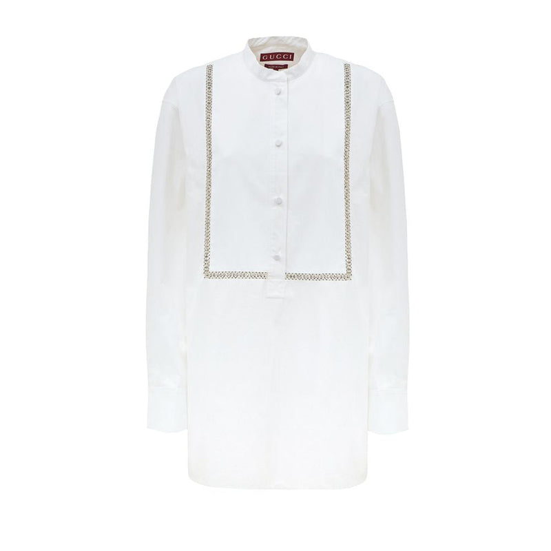 White Cotton Shirt Gucci