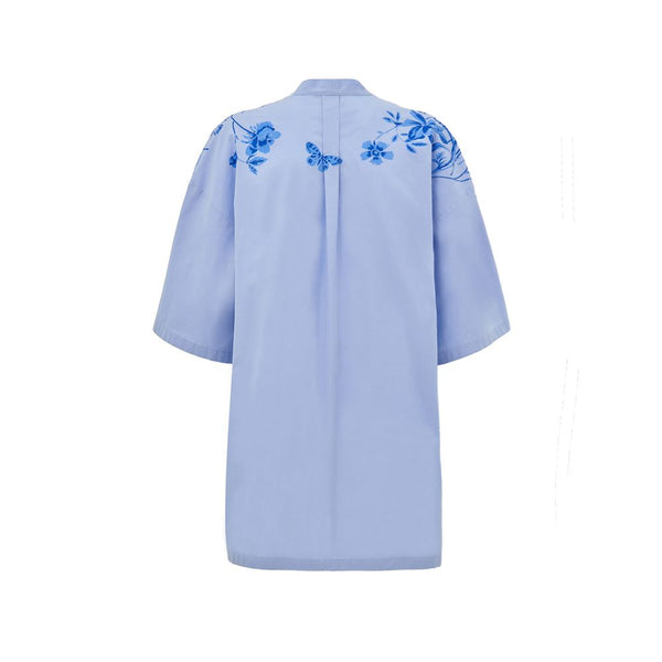 Blue Cotton Shirt Gucci
