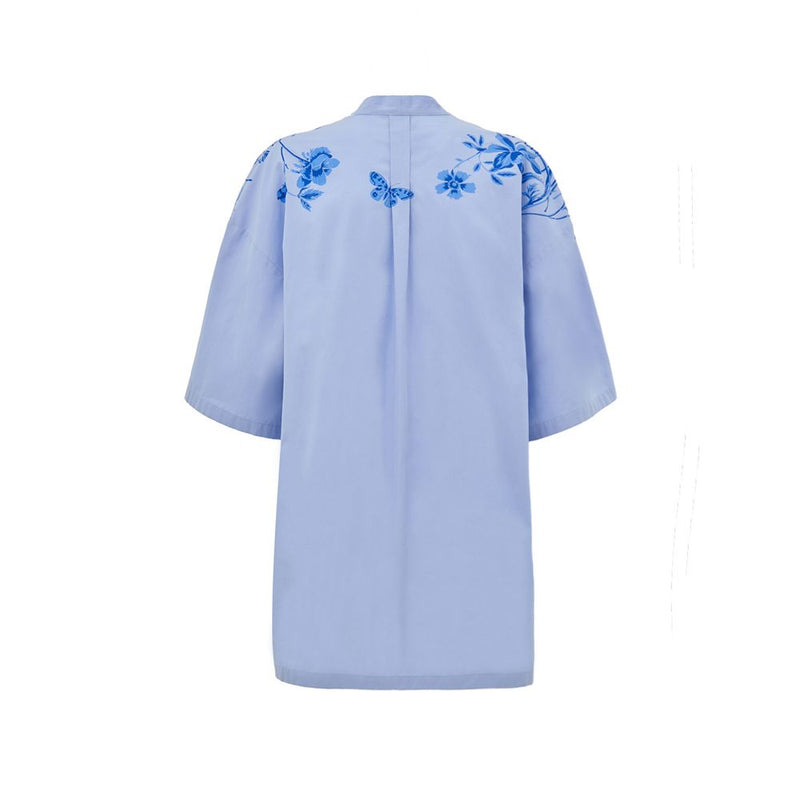 Blue Cotton Shirt Gucci