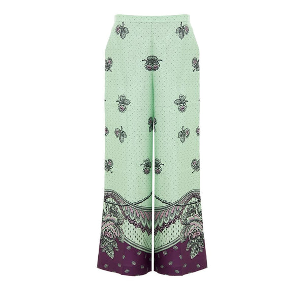 Green Silk Pant Gucci