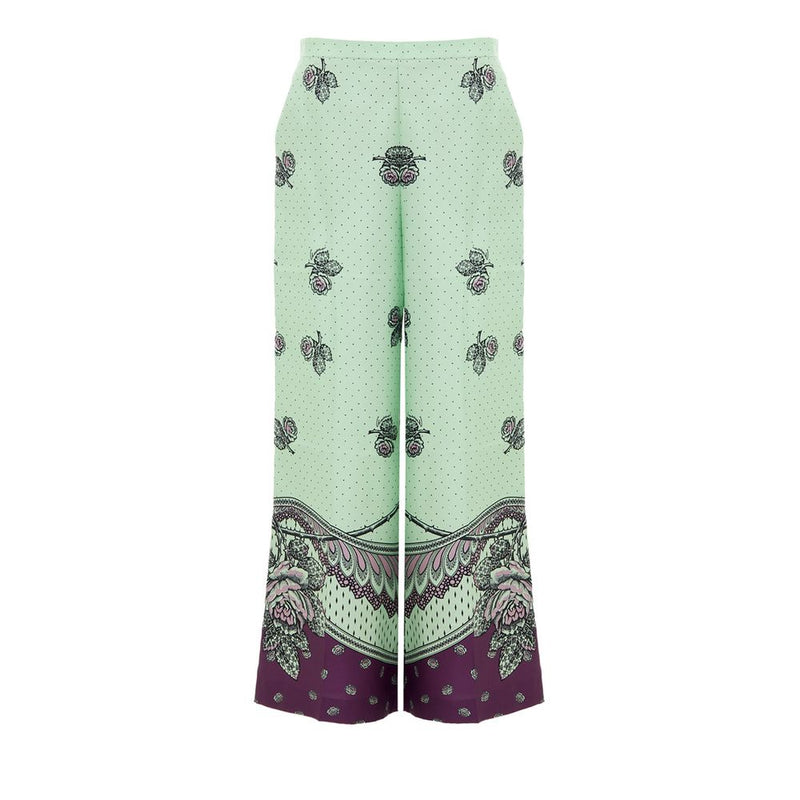 Green Silk Pant Gucci
