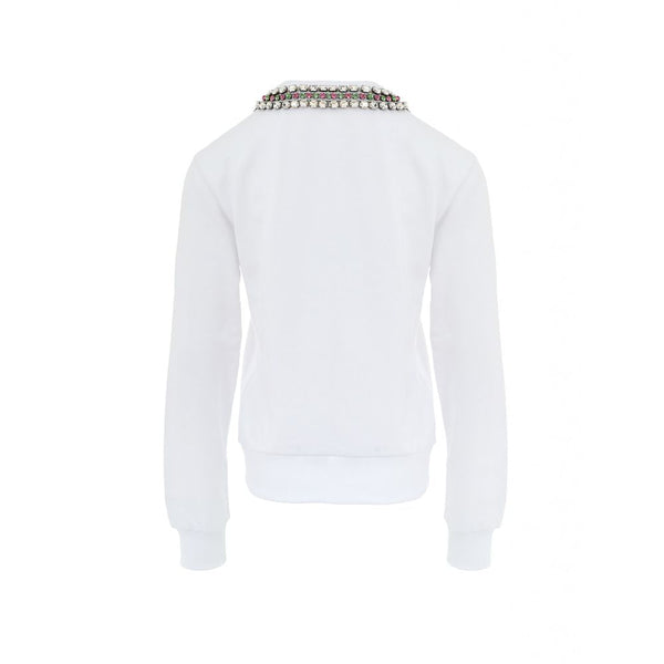 White Cotton Sweatshirt Gucci