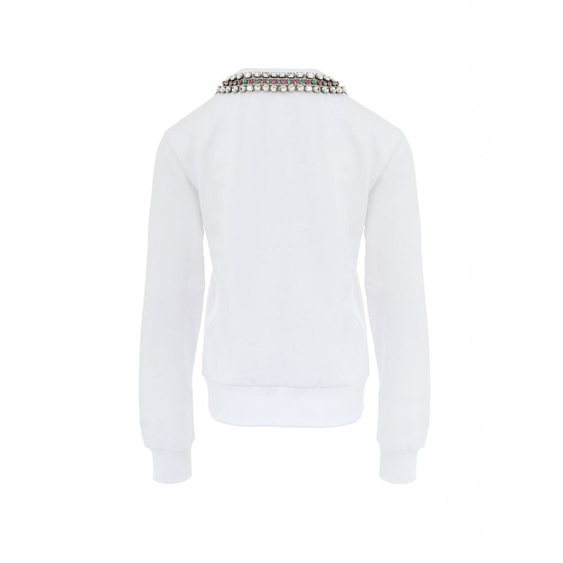 White Cotton Sweatshirt Gucci