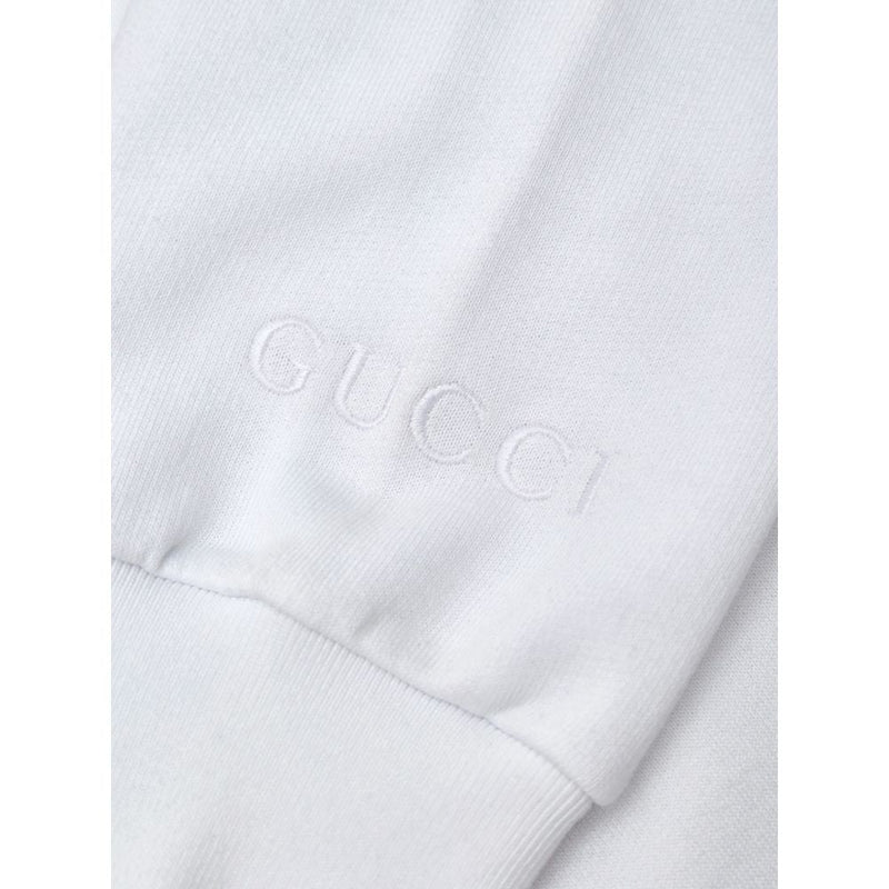 White Cotton Sweatshirt Gucci