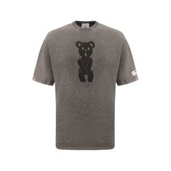 Gray Cotton T-Shirt Diego Venturino