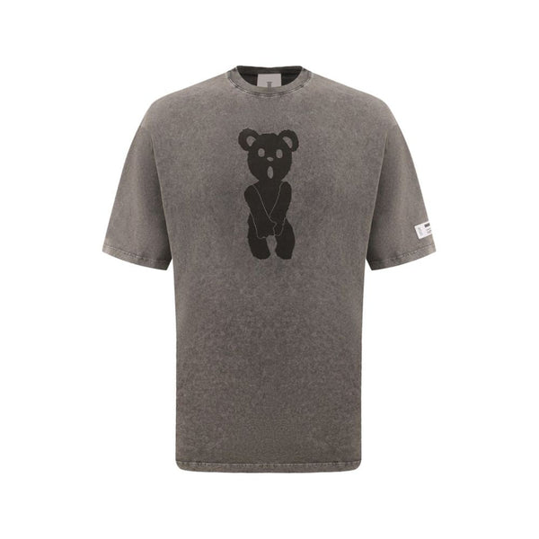 Gray Cotton T-Shirt Diego Venturino