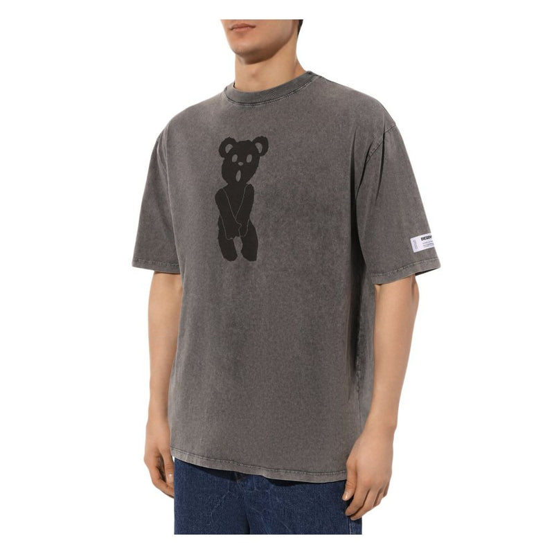 Gray Cotton T-Shirt Diego Venturino