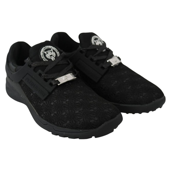 Black Polyester Sneaker Plein Sport