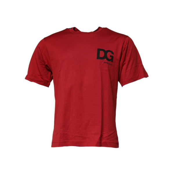 Red Cotton T-Shirt Dolce & Gabbana