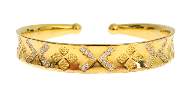 Elegant Gold Plated Silver CZ Bracelet Nialaya