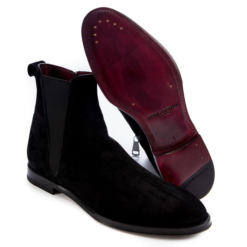 Black Calfskin Boot Dolce & Gabbana