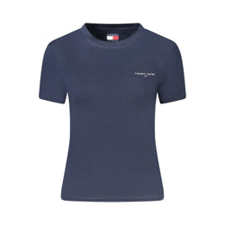Blue Cotton Women T-Shirt Tommy Hilfiger