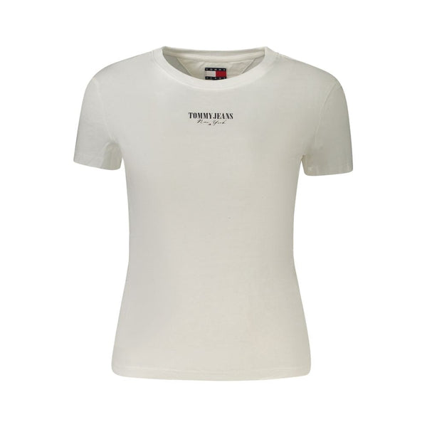 White Cotton Women T-Shirt Tommy Hilfiger