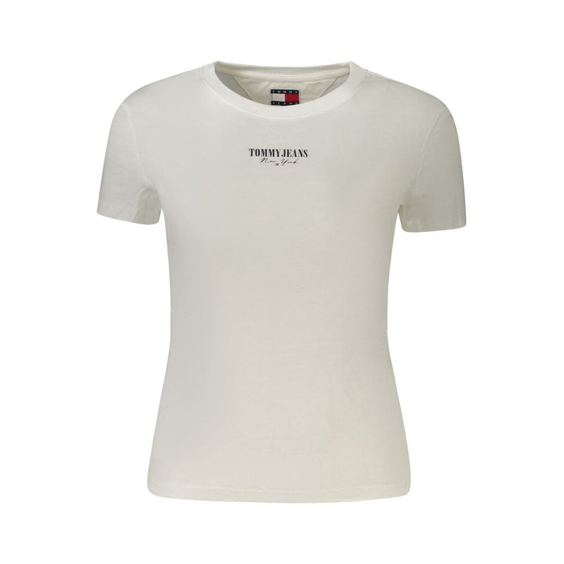 White Cotton Women T-Shirt Tommy Hilfiger