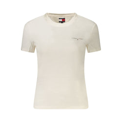 White Cotton Women T-Shirt Tommy Hilfiger