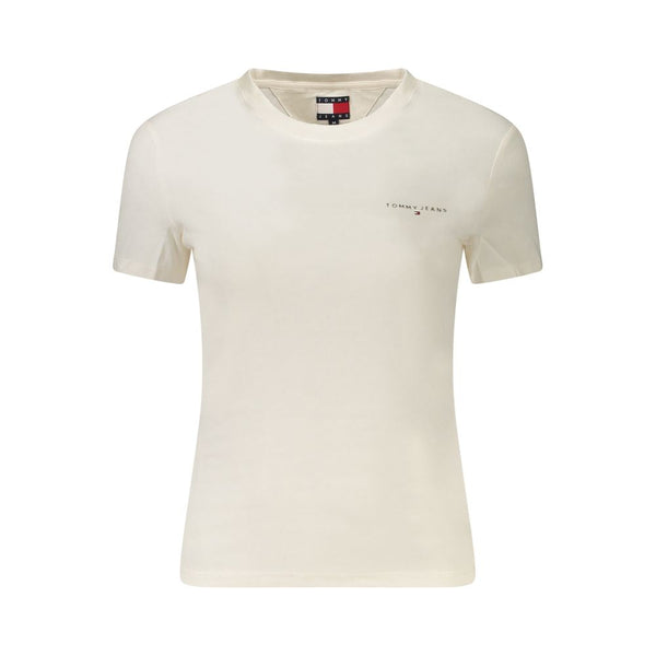 White Cotton Women T-Shirt Tommy Hilfiger