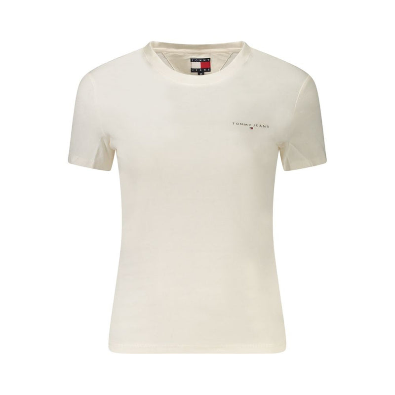 White Cotton Women T-Shirt Tommy Hilfiger