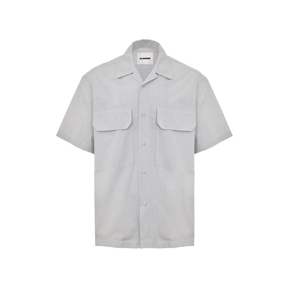 Blue Cotton Shortsleeve Jil Sander