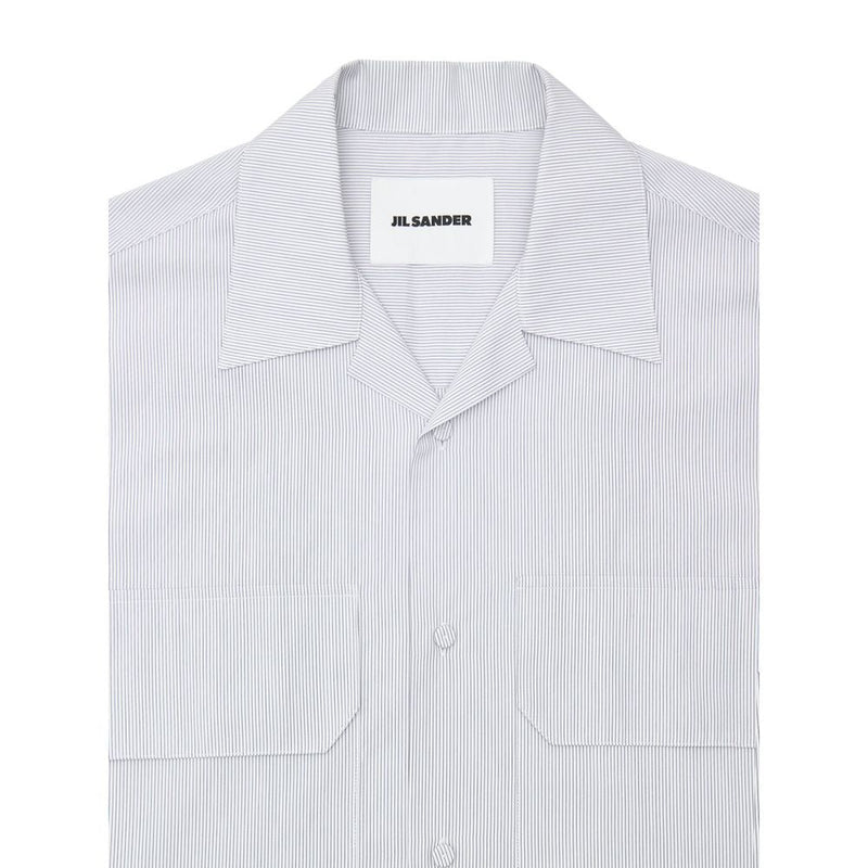 Blue Cotton Shortsleeve Jil Sander