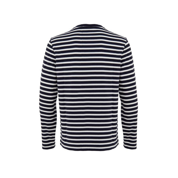 Blue Cotton Long Sleeve Maison Kitsuné
